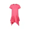 Givenchy Pink Dress For Girl With Logo In Pink