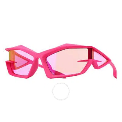 Givenchy Pink Flash Mirror Irregular Men's Sunglasses Gv40049i 73y 69