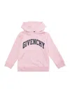 Givenchy Logo-print Drawstring Hoodie In Pink