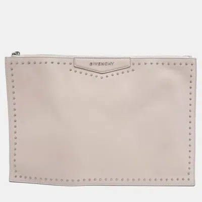 Pre-owned Givenchy Pink Leather Clutch