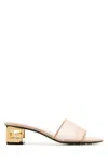 Givenchy Mesh G Cube Mules With Gold-tone Heel