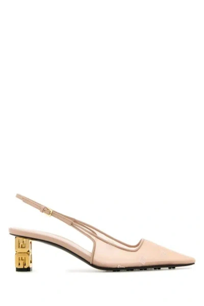 Givenchy Escarpins Slingbacks G Cube En Résille 4g In Pink