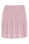 Givenchy Pleated Mini Skirt With Ribbed Waistband For Women In Pink