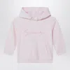 Givenchy Pink Ribbed Hoodie In Pink