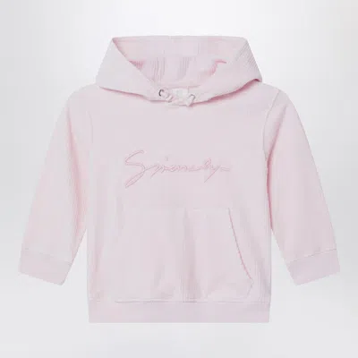 GIVENCHY PINK RIBBED HOODIE
