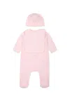 Givenchy Logo-print Babygrow Set In Pink