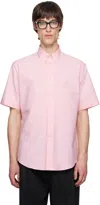 Givenchy Pink Short Sleeve Custom Fit Shirt In 661-baby Pink