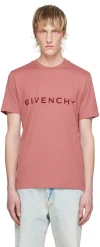 Givenchy Pink Slim Fit T-shirt In Old Pink