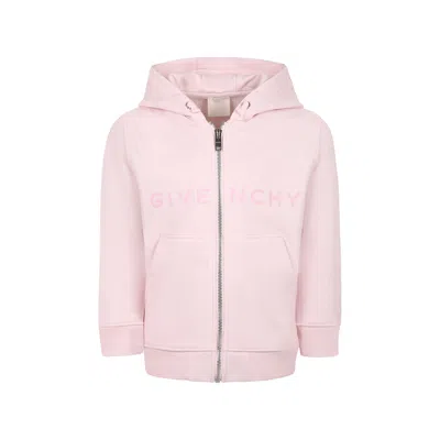 Givenchy Kids' Pink Sweatshirt For Girl With Logo