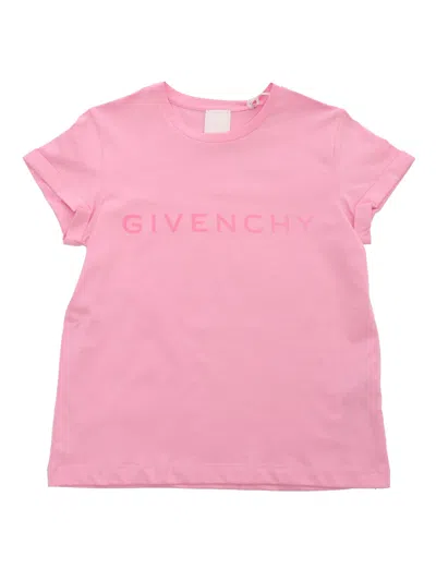 Givenchy Kids' Pink T-shirt With Logo