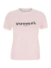 Givenchy Pink T-shirt With Logo Printed On The Front In Cottonr Woman In Pink