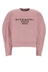 Givenchy Round Neck Long-sleeved Sweatshirt In Pink