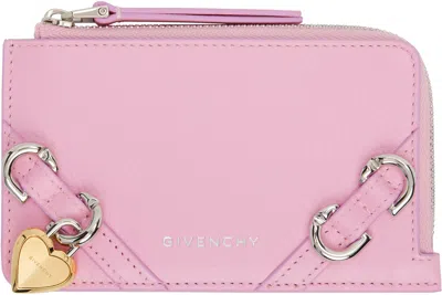 Givenchy Pink Voyou Zipped Card Holder