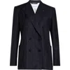 Givenchy Double Breasted Jacket Pinstripe Front Pockets In Blue