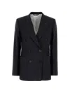 PINSTRIPE DOUBLE-BREASTED JACKET