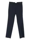 Givenchy Pinstripe Flat-front Trousers In Black