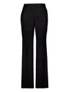 Givenchy Pinstripe Wool Trousers In Black