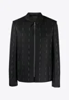 Givenchy Wool Zipped Jacket In Black