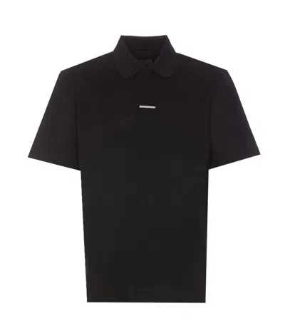 Givenchy Embossed Logo Polo Shirt In Black