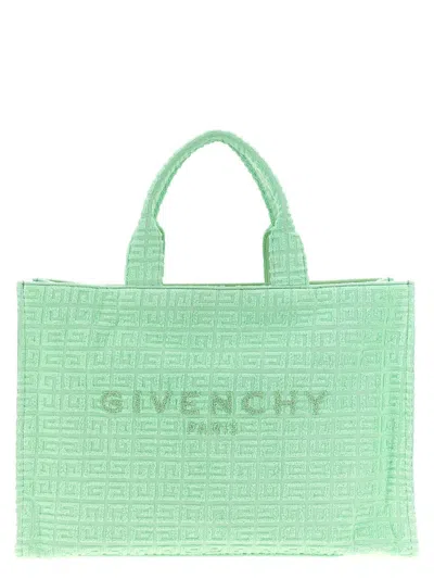 Givenchy Plage Capsule 'g-tote' Midi Shopping Bag In Green