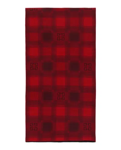 Givenchy Plaid 4g Logo Scarf