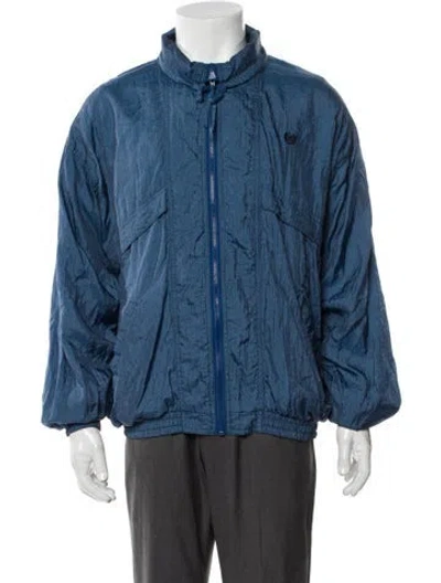 Pre-owned Givenchy Plaid Print Windbreaker In Blue