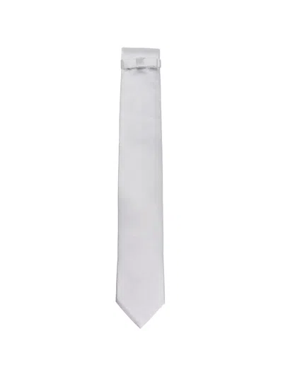 Givenchy Plain Bow-detail Tie In White
