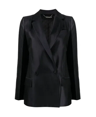 Givenchy Plain Double-breasted Blazer In Black
