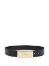 Givenchy Adjustable Belt Gold-tone Buckle In Black