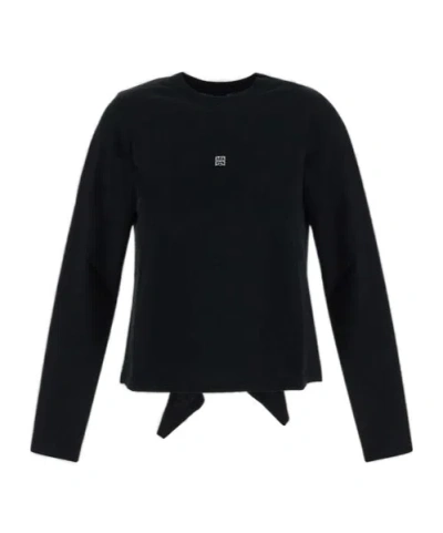 Givenchy Plaque Open-back Top In Black