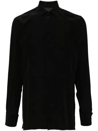 GIVENCHY PLASTRON SILK SHIRT