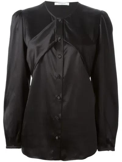 Givenchy Pleat Detail Blouse In Black
