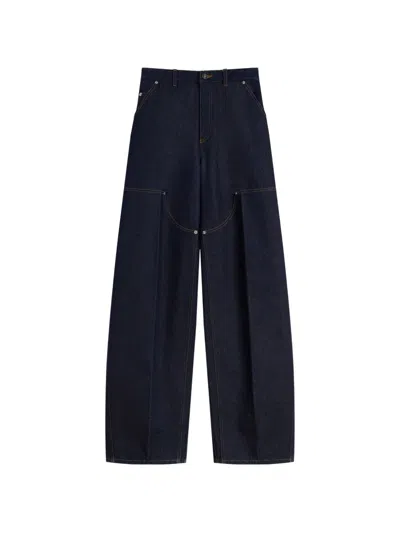 Givenchy Pleat-detail Panelled Jeans In White