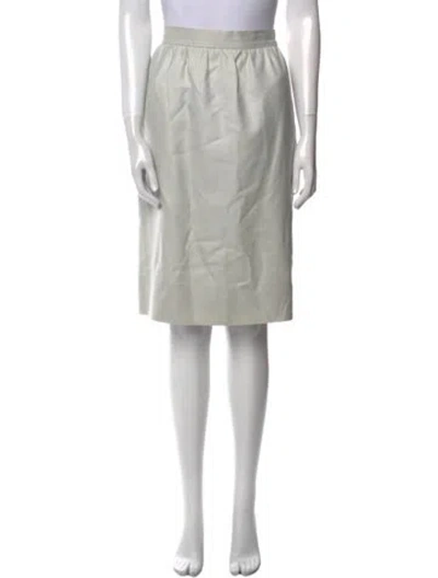 Pre-owned Givenchy Pleated Accents Knee-length Skirt In Neutral