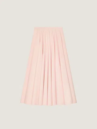 Givenchy Pleated A-line Skirt In Pink