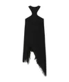 Givenchy Pleated Asymmetric Dress In Black