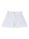 Givenchy Pleated Button Shorts In White