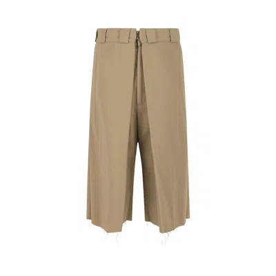 Pre-owned Givenchy Pleated Chino Shorts 'beige' | Tan | Men's Size 48 In Brown
