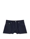 Givenchy Front-panel Denim Shorts In Blue