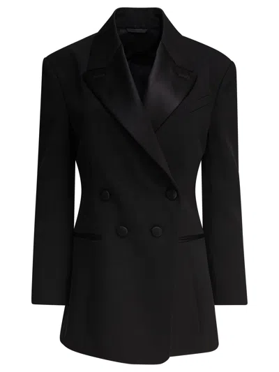 GIVENCHY GIVENCHY PLEATED DOUBLE BREASTED BLAZER
