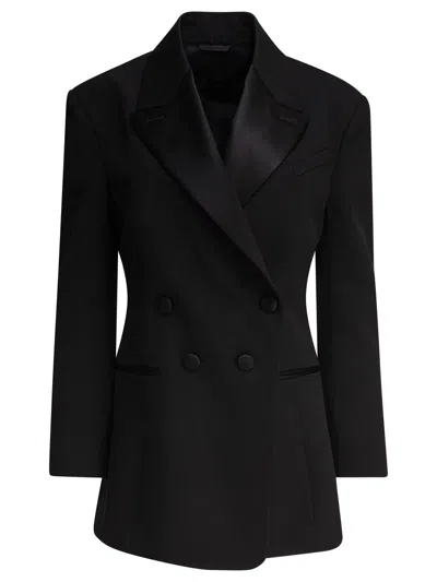 GIVENCHY GIVENCHY PLEATED DOUBLE BREASTED BLAZER