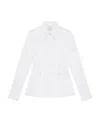 Givenchy Poplin Wrap Shirt In White