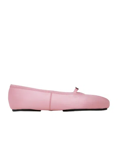 Givenchy Pleated Flats In Pink