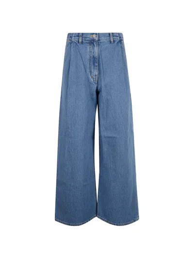 Givenchy Pleated Jeans In Blue