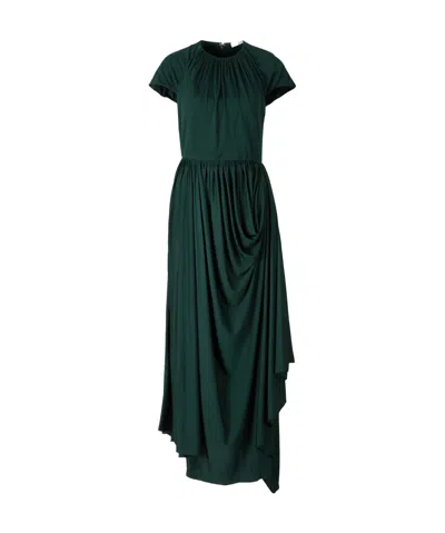 Givenchy Pleated Long Skirt In Green