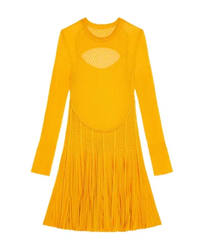 GIVENCHY GIVENCHY CREWNECK LONG-SLEEVED DRESS