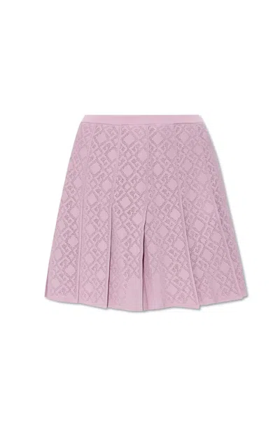 GIVENCHY GIVENCHY MONOGRAM 72 JACQUARD PLEATED MINI SKIRT