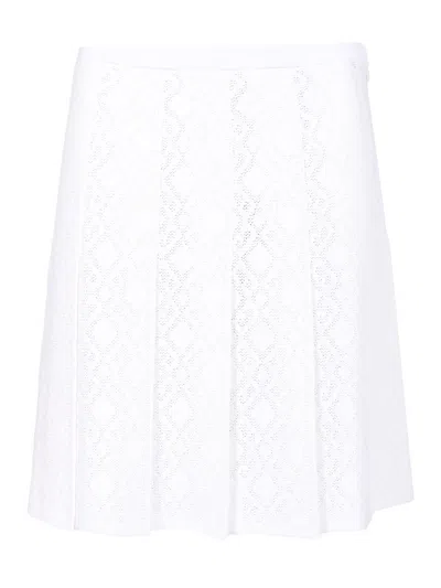 Givenchy Pleated Mini Skirt Skirts White