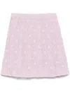Givenchy Pleated Mini Skirt With Ribbed Waistband For Women In Pink