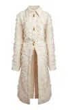 Givenchy Pleated Open-back Coat In Neutral